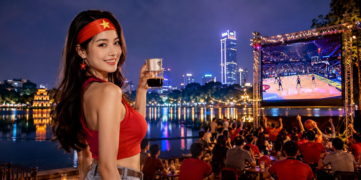 Cá cược bóng rổ tại Hà Nội bên ly cà phê